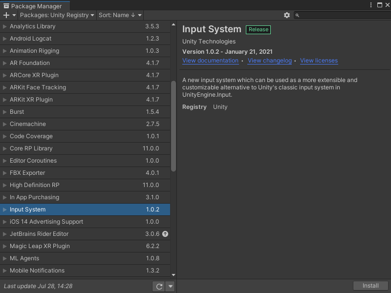 Capturing player inputs using the new Input System